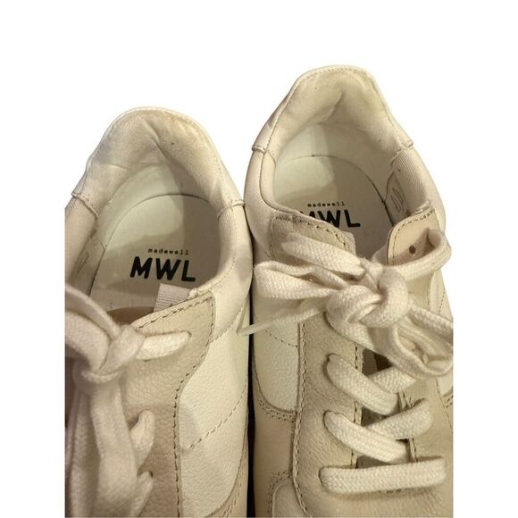 Madewell Kickoff Trainer Sneakers in Antique Cream Multi womens size 8.5 - Picture 3 of 11
